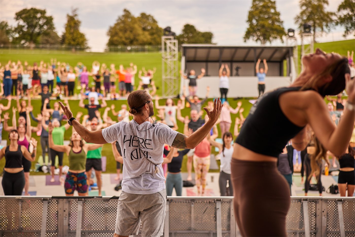 Live music and dancing at the festival